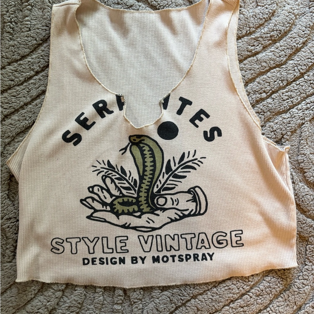 Serpentes Style Vintage crop Top